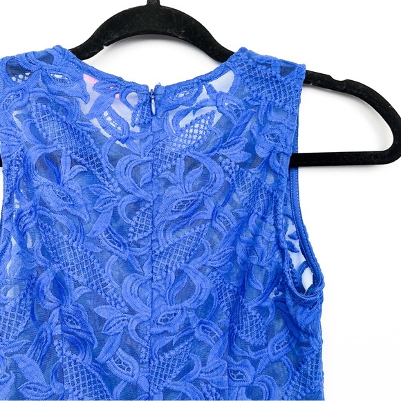 Banjul Royal Blue Lacey Party Dress - Picture 10 of 10